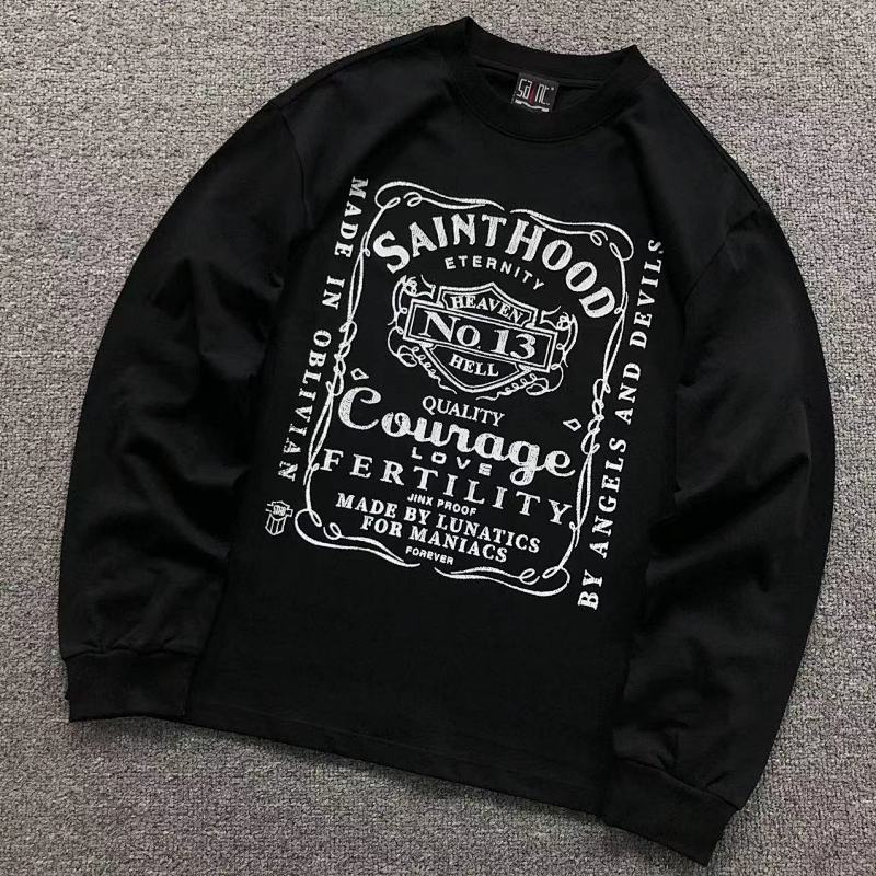 SAINT MICHAEL LONG SLEEVED 3110081617（im 170cm 60kg i wear size S in the phot）