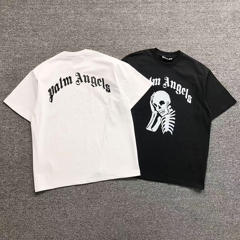 PALM ANGELS T-SHIRT 41060947121（im 170cm 60kg i wear size L in the phot）