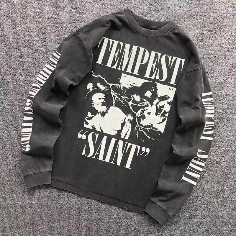 SAINT MICHAEL LONG SLEEVED 4104050817（im 170cm 60kg i wear size S in the phot）