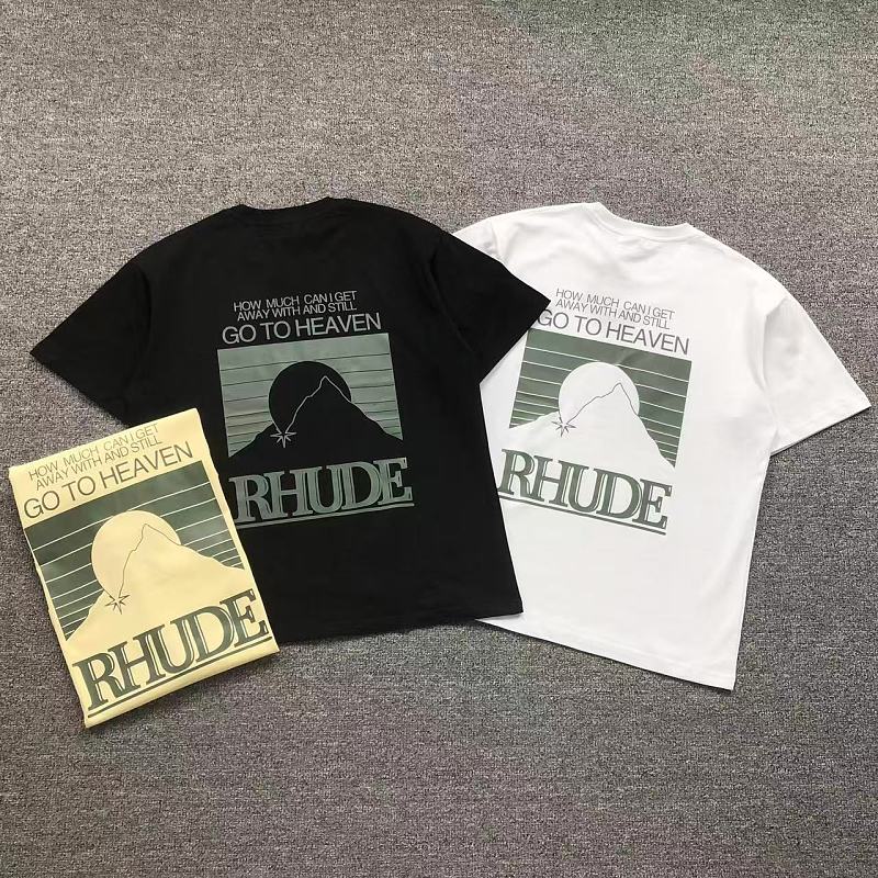 RHUDE T-SHIRT 3208060717（im 170cm 60kg i wear size S in the phot）