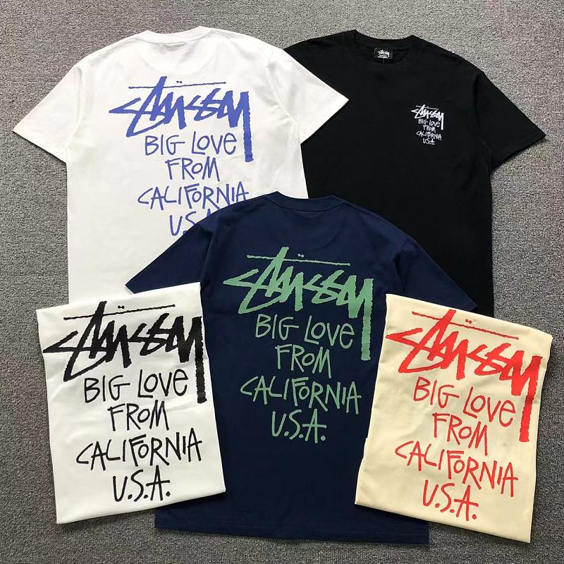STUSSY T-SHIRT 3207031602（im 170cm 60kg i wear size L in the phot）
