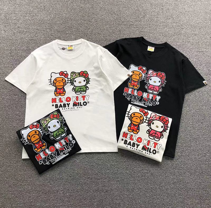 BAPE T-SHIRT 4104240398（im 170cm 60kg i wear size S in the phot）