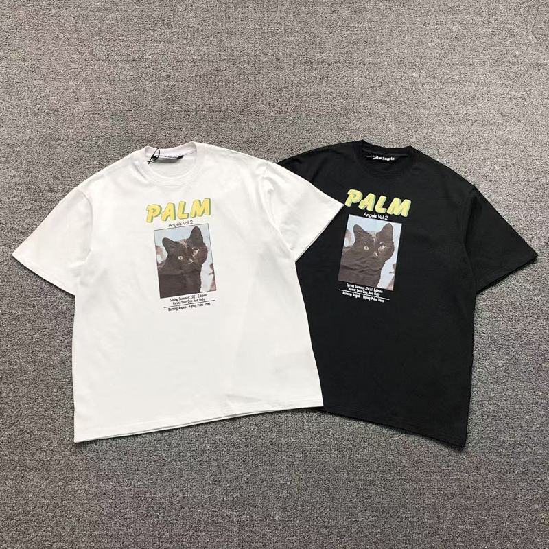 PALM ANGELS T-SHIRT 41060928121（im 170cm 60kg i wear size L in the phot）