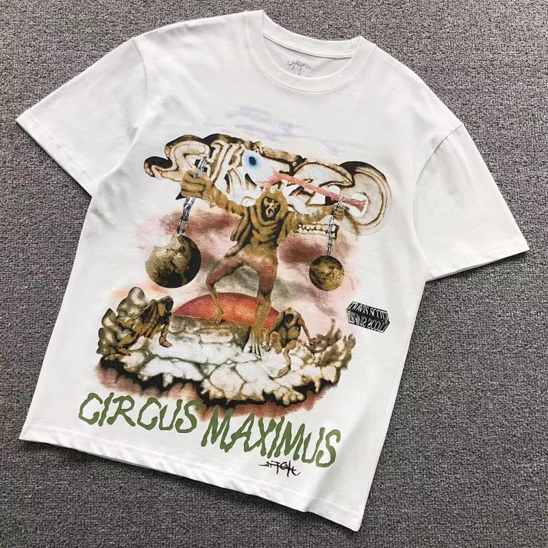 TRAVIS SCOTT T-SHIRT 505211291（im 170cm 60kg i wear size S in the phot）