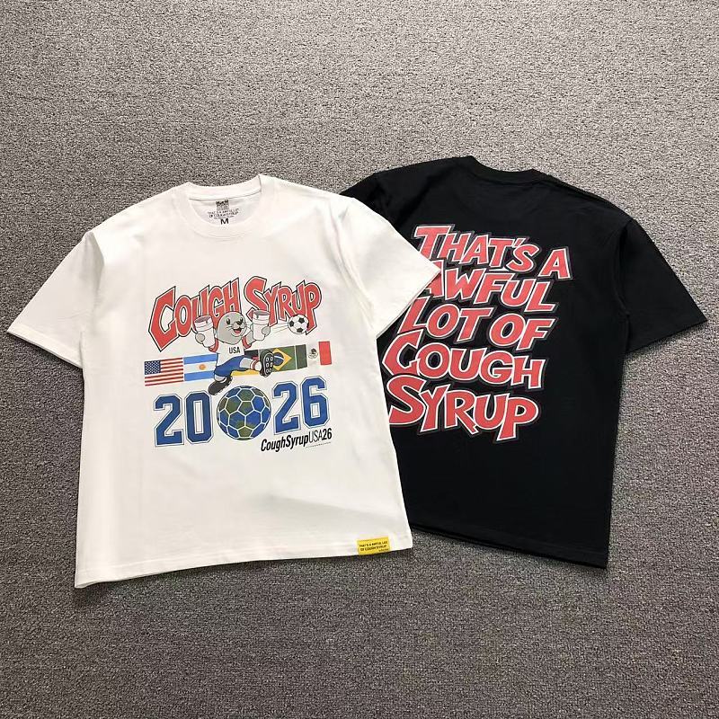 COUGH SYRUP T-SHIRT 5207240178（im 170cm 60kg i wear size M in the phot）