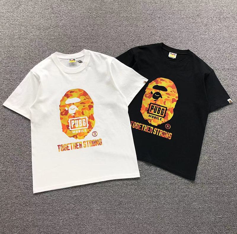 BAPE T-SHIRT 4105260398（im 170cm 60kg i wear size S in the phot）