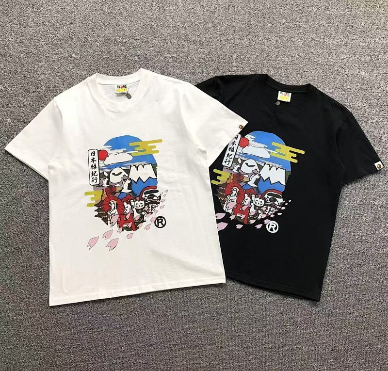 BAPE T-SHIRT 4105260498（im 170cm 60kg i wear size S in the phot）