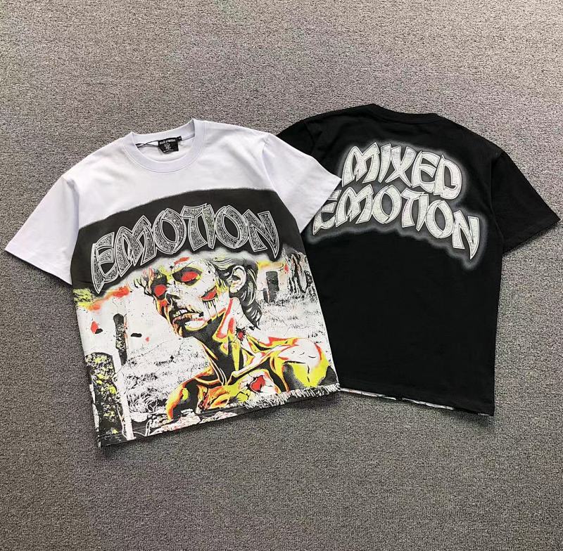 MIXED EMOTION T-SHIRT 5211023168（im 170cm 60kg i wear size S in the phot）