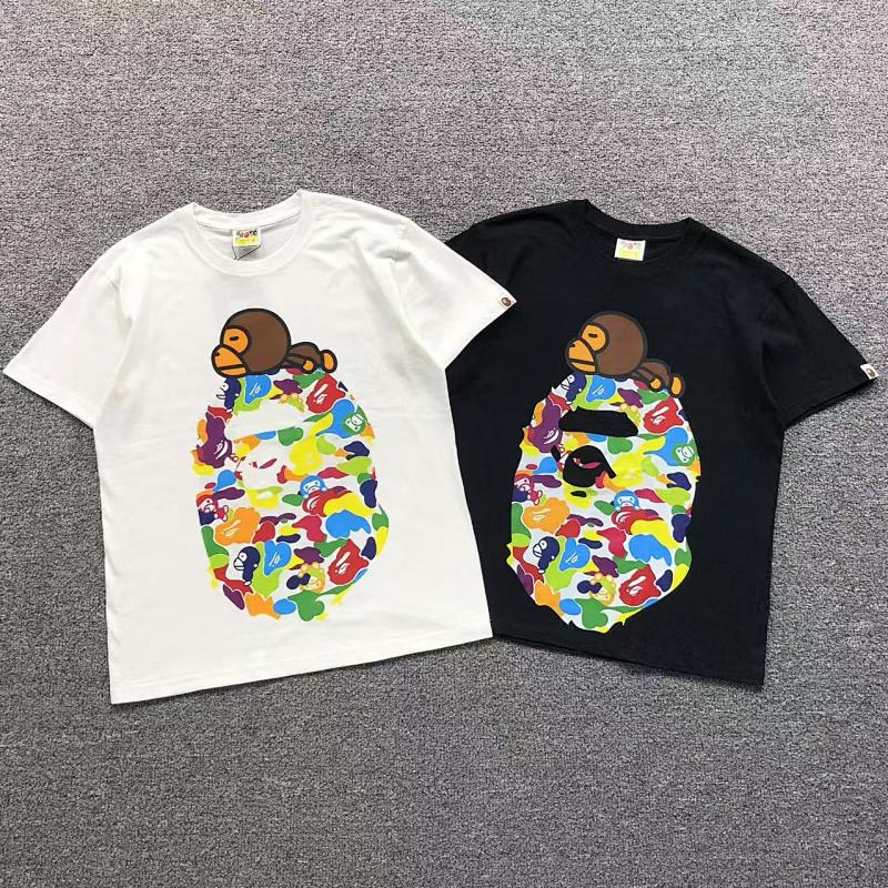 BAPE T-SHIRT 4107301298（im 170cm 60kg i wear size S in the phot）