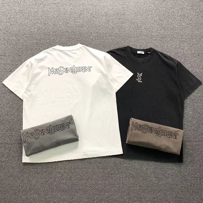 SAINT LAURENT T-SHIRT 42042912133（im 170cm 60kg i wear size 2XL in the phot）