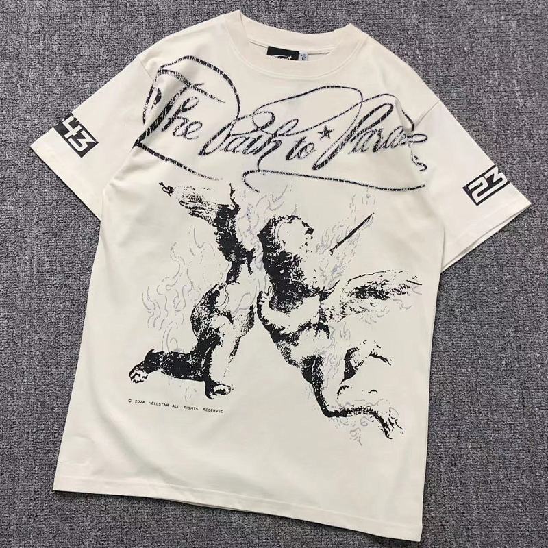 HELLSTAR T-SHIRT 412205772（im 170cm 57kg i wear size M in the phot）