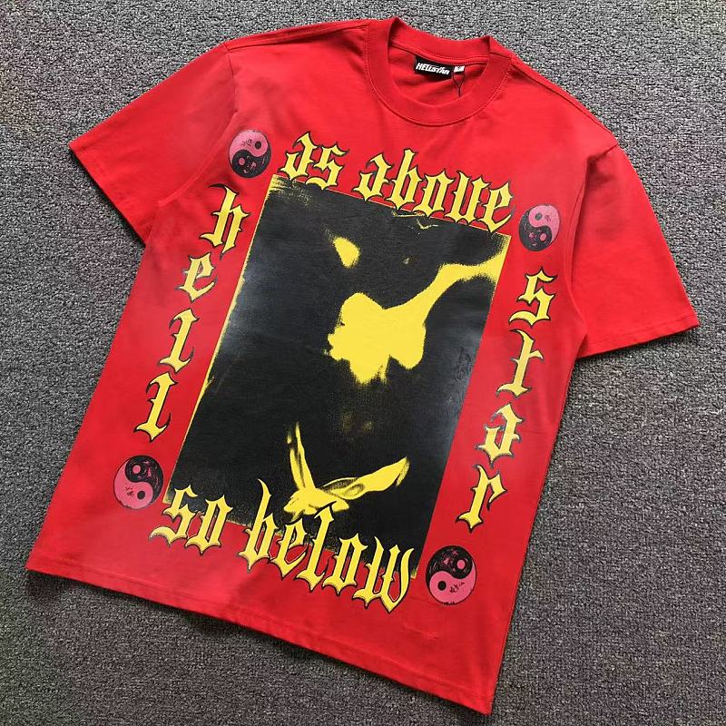 HELLSTAR T-SHIRT 3205273417（im 170cm 60kg i wear size S in the phot）