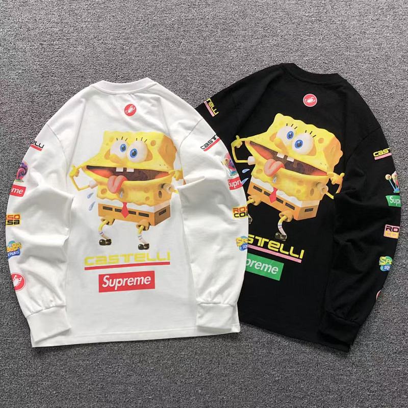 SUPREME LONG SLEEVED 2160703001（im 170cm 55kg i wear size S in the phot）