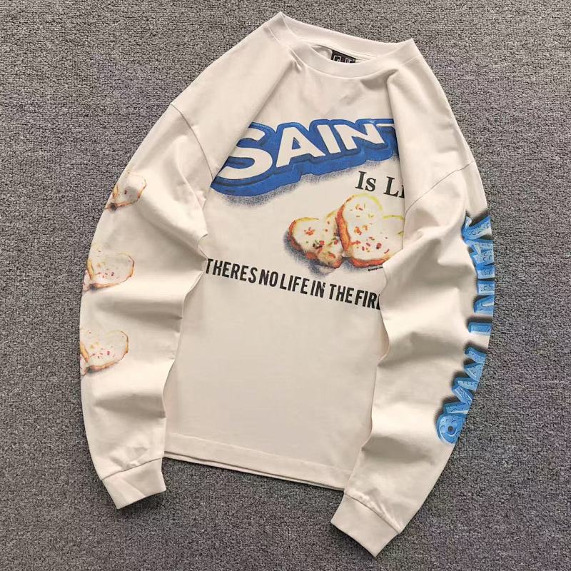 SAINT MICHAEL LONG SLEEVED 216250317（im 170cm 60kg i wear size S in the phot）