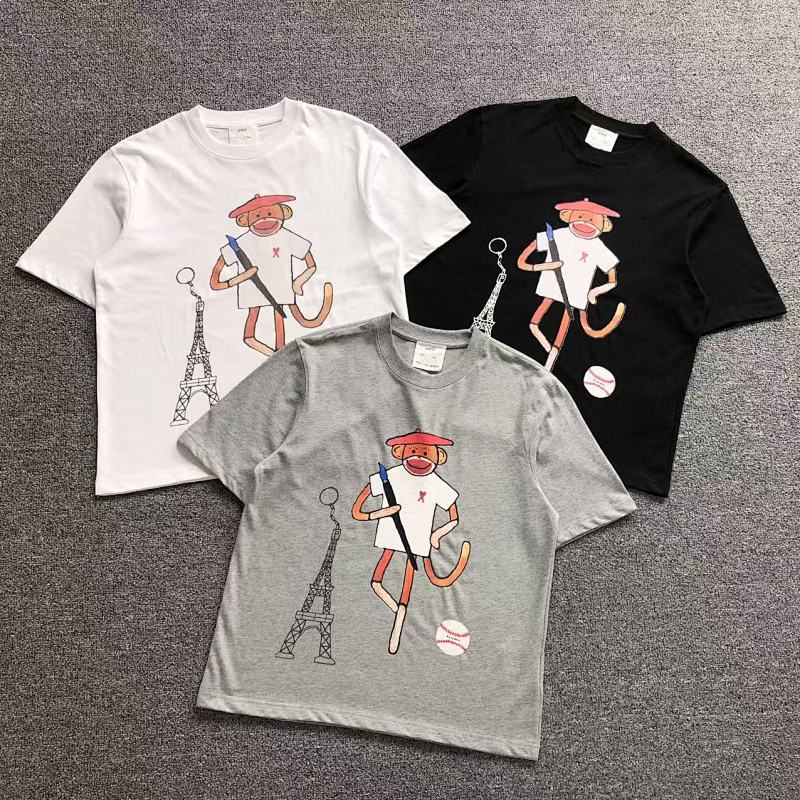 AMI T-SHIRT 413122179（im 170cm 60kg i wear size S in the phot）