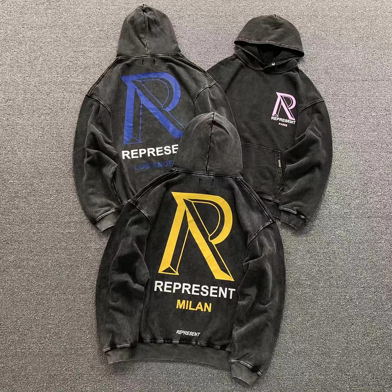 REPRESENT HOODIE 22042904125（im 170cm 60kg i wear size S in the phot）