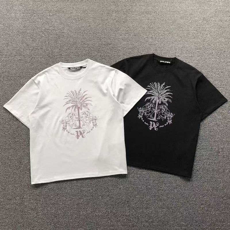PALM ANGELS T-SHIRT 41070121121（im 170cm 60kg i wear size S in the phot）