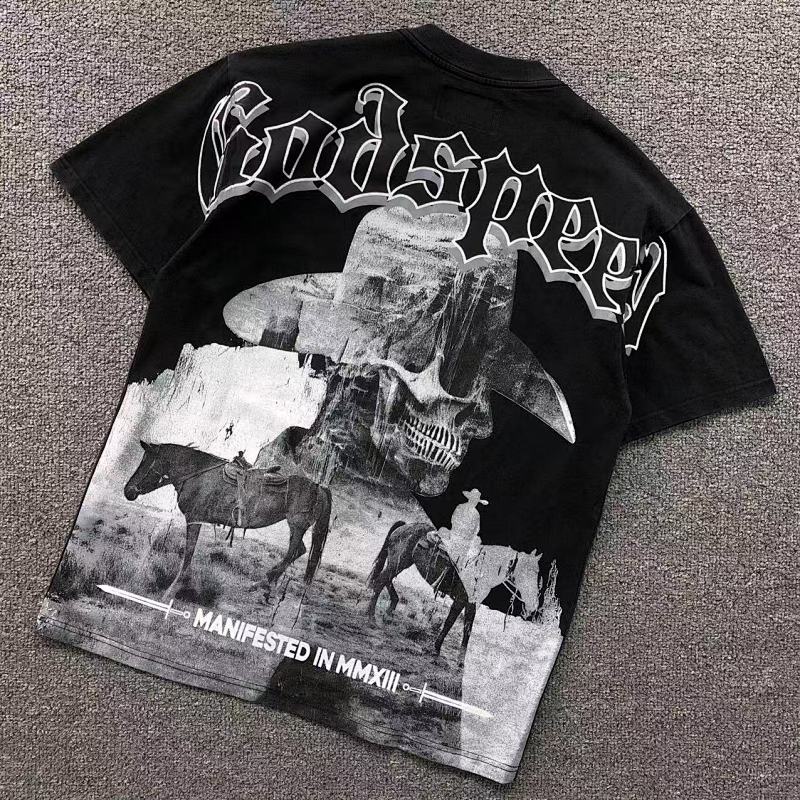 GODSPEED T-SHIRT 4105073017（im 170cm 60kg i wear size S in the phot）