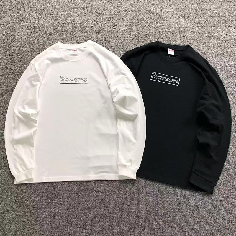 SUPREME LONG SLEEVED 592826123 （im 170cm 60kg i wear size L in the phot）