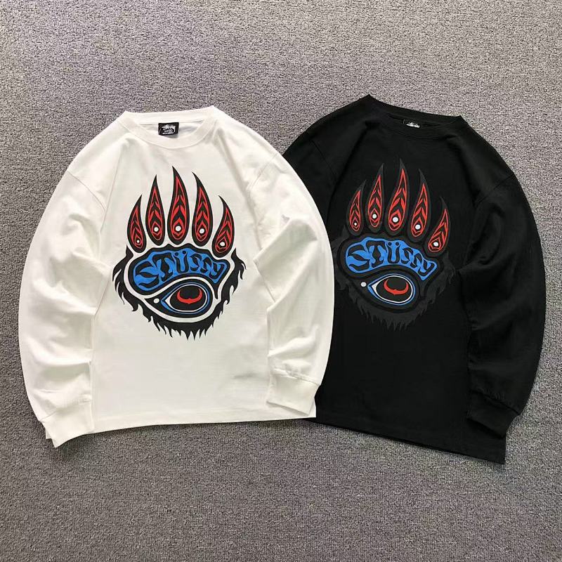 STUSSY LONG SLEEVED 3108184302（im 170cm 60kg i wear size L in the phot）