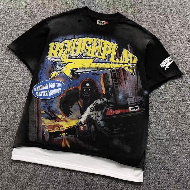 ROUGH PLAY T-SHIRT 3110271117 （im 170cm 60kg i wear size S in the phot）