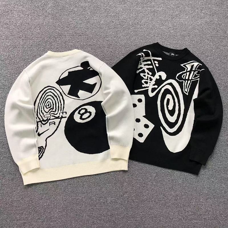 STUSSY SWEATER 213250211（im 170cm 60kg i wear size M in the phot）