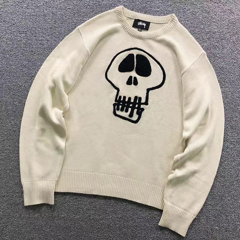 STUSSY SWEATER 4109190198（im 170cm 60kg i wear size M in the phot）
