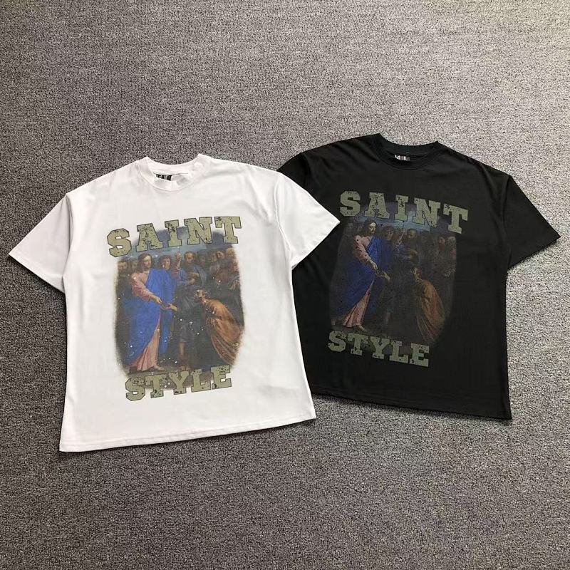 SAINT MICHAEL T-SHIRT 213120178（im 170cm 60kg i wear size M in the phot）