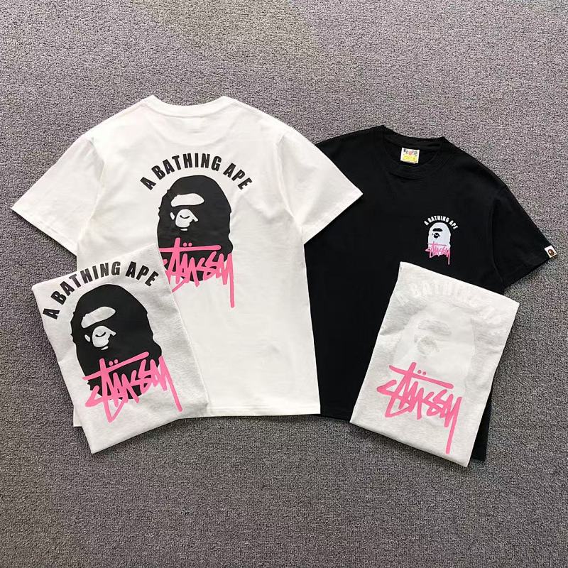 BAPE STUSSY T-SHIRT 4105171717（im 170cm 60kg i wear size S in the phot）