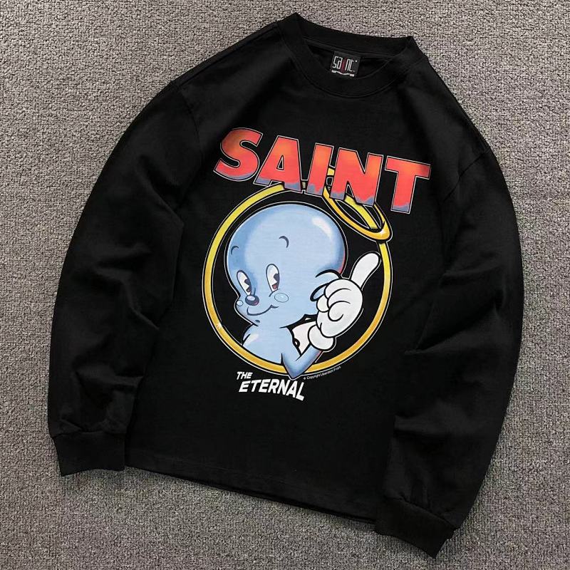 SAINT MICHAEL LONG SLEEVED 3110081917（im 170cm 60kg i wear size S in the phot）