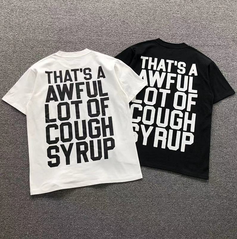 COUGH SYRUP T-SHIRT 3111011672（im 170cm 60kg i wear size M in the phot）