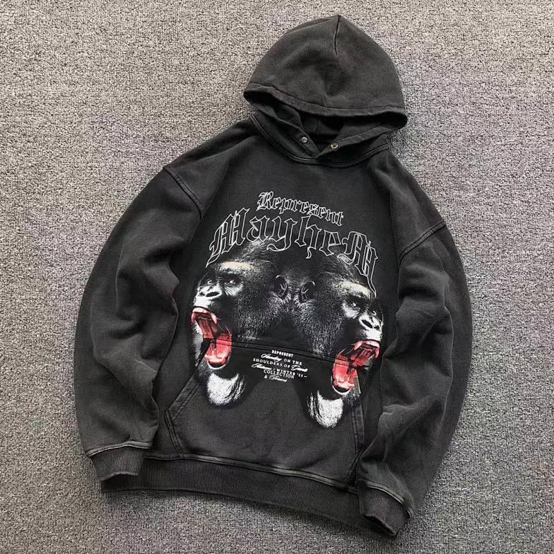 REPRESENT HOODIE 510030191（im 170cm 60kg i wear size S in the phot）