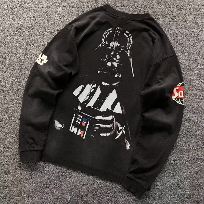 SAINT MICHAEL LONG SLEEVED 216250417（im 170cm 60kg i wear size S in the phot）