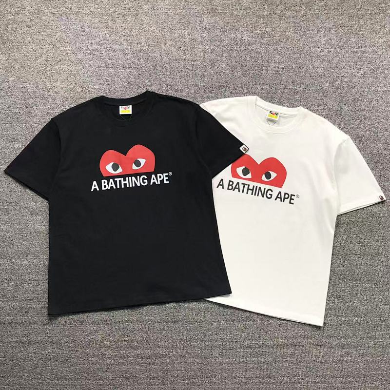 BAPE COMME DES GARCONS T-SHIRT 3112050221（im 170cm 60kg i wear size M in the phot）