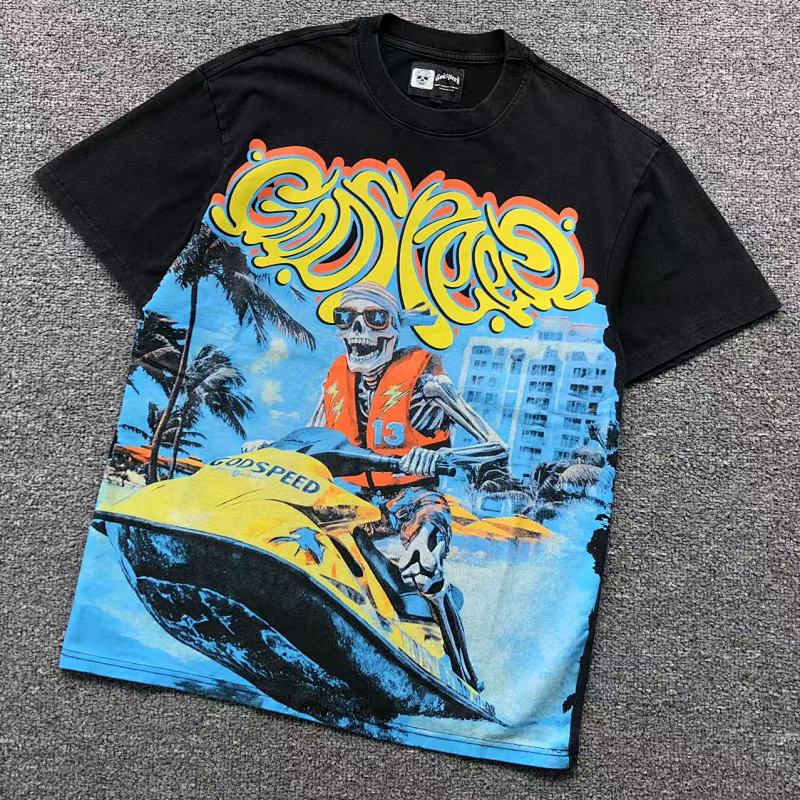 GODSPEED T-SHIRT 505090717（im 170cm 60kg i wear size S in the phot）