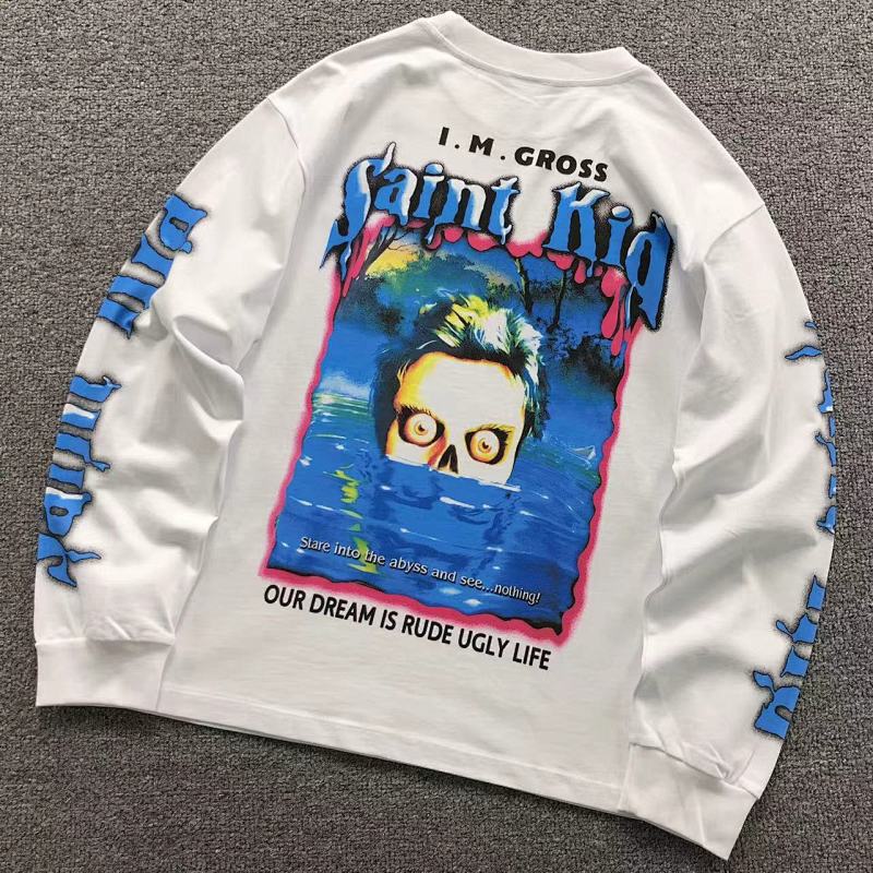 SAINT MICHAEL LONG SLEEVED 3110082417（im 170cm 60kg i wear size S in the phot）