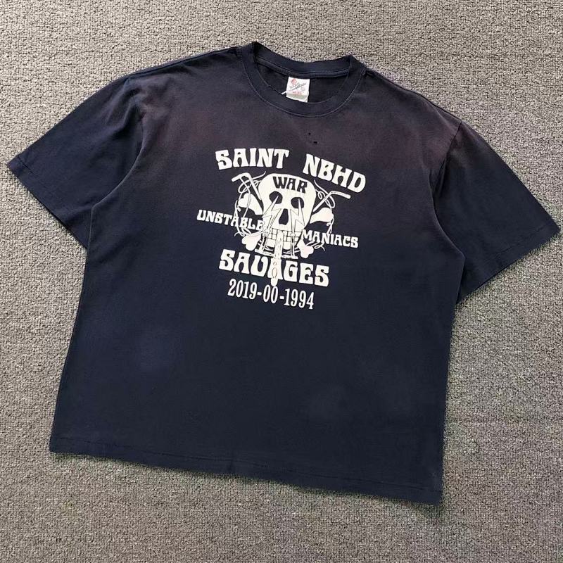 SAINT MICHAEL T-SHIRT 3201142017（im 170cm 60kg i wear size S in the phot）