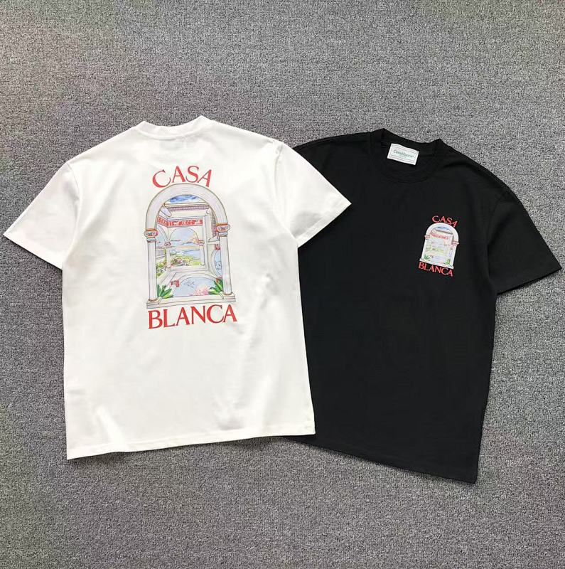 CASABLANCA T-SHIRT 312200532（im 170cm 57kg i wear size M in the phot）
