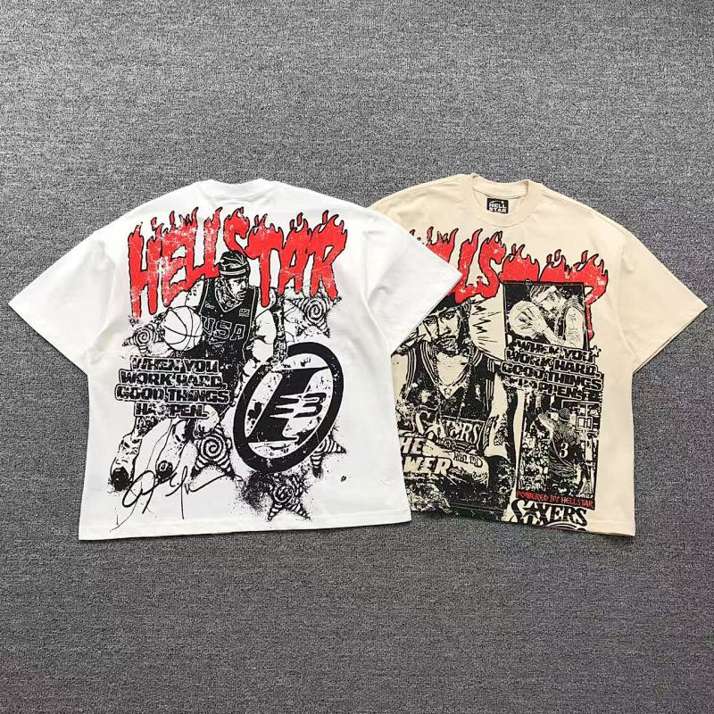 HELLSTAR T-SHIRT 311110717（im 170cm 57kg i wear size L in the phot）