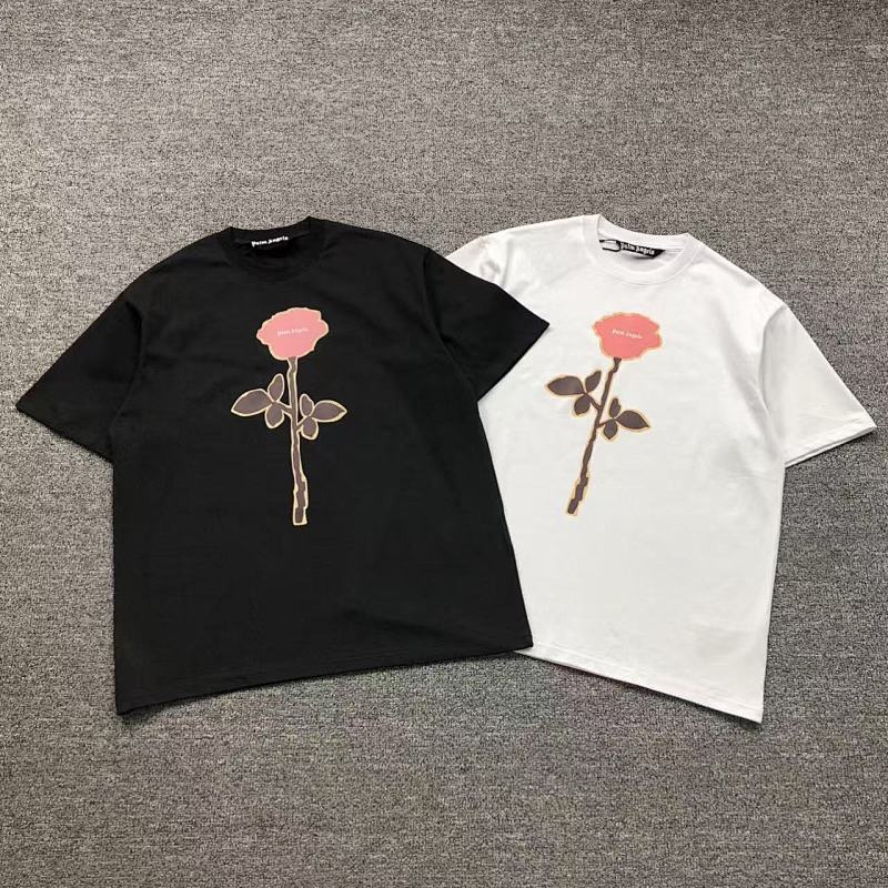 PALM ANGELS T-SHIRT 41060925121（im 170cm 60kg i wear size L in the phot）