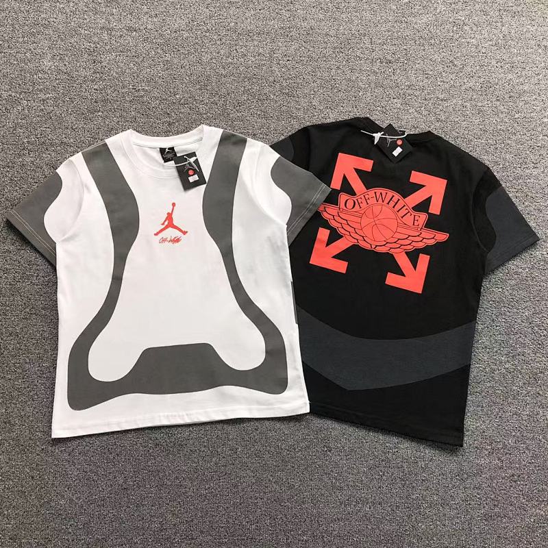AIR JORDAN OFF-WHITE T-SHIRT 1104261657（im 170cm 60kg i wear size M in the phot）