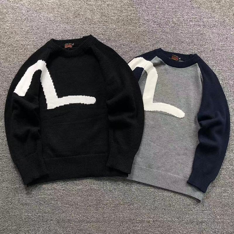 EVISU SWEATER 5121101160（im 170cm 60kg i wear size M in the phot）