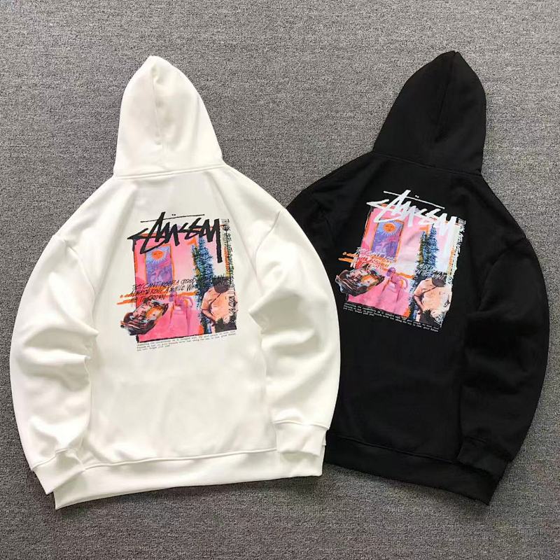 STUSSY HOODIE 412250598（im 170cm 60kg i wear size 2XL in the phot）