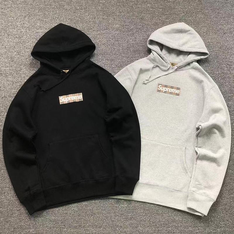 SUPREME BURBERRY HOODIE 52071622182（im 170cm 60kg i wear size S in the phot）