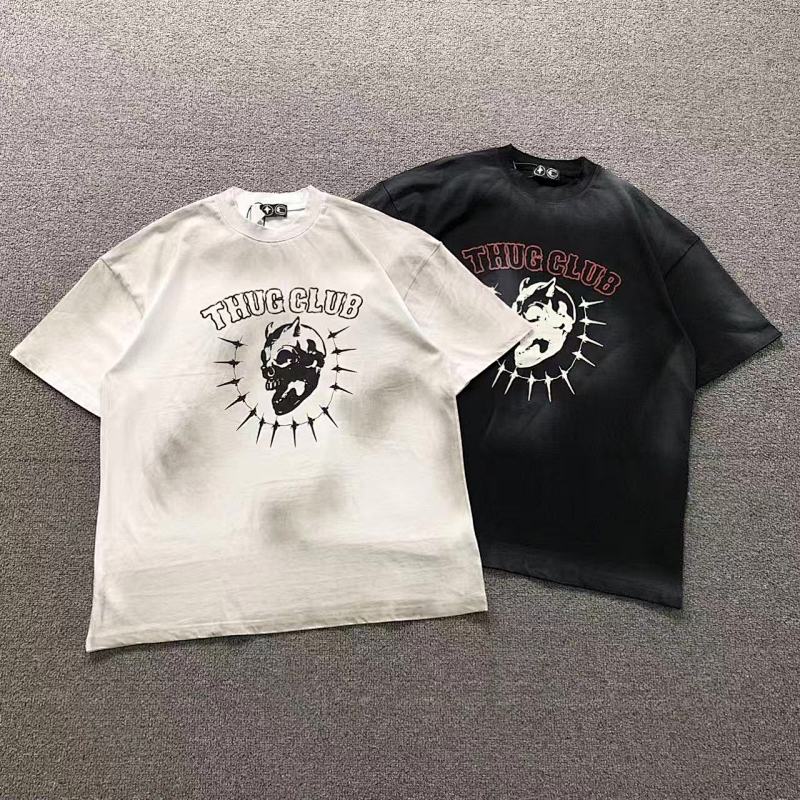 THUG CLUB T-SHIRT 3204042017（im 170cm 60kg i wear size 1 in the phot）