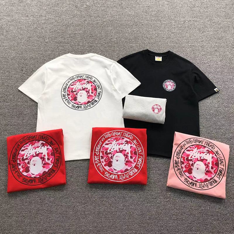 BAPE STUSSY T-SHIRT 411181942（im 170cm 57kg i wear size S in the phot）