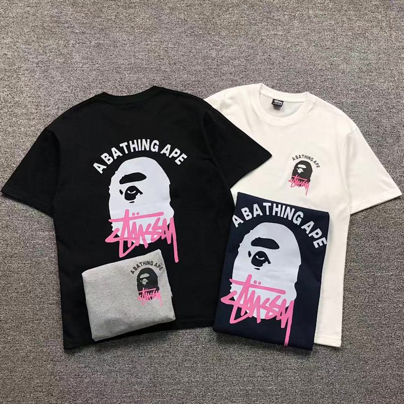 BAPE STUSSY T-SHIRT 3111050321（im 170cm 60kg i wear size M in the phot）