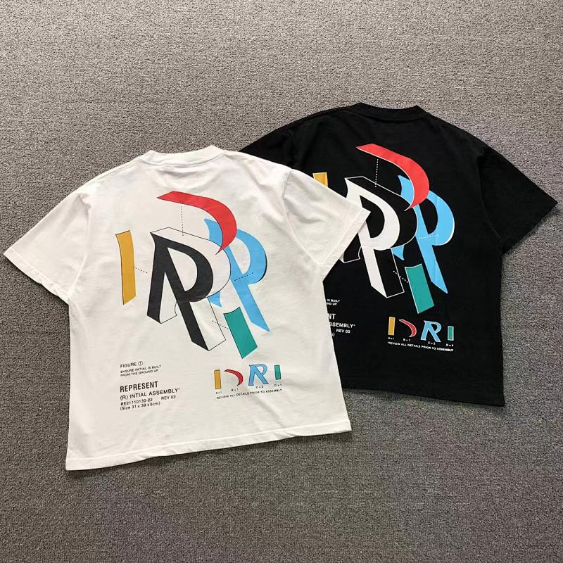 REPRESENT T-SHIRT 22040656125（im 170cm 60kg i wear size M in the phot）