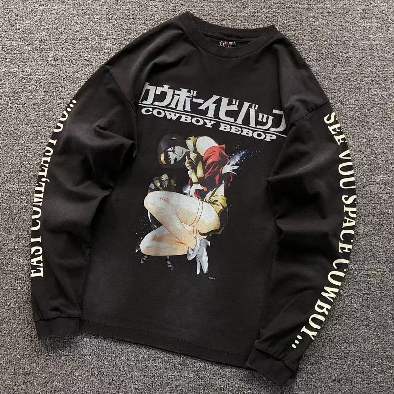 SAINT MICHAEL LONG SLEEVED 216250617（im 170cm 60kg i wear size S in the phot）