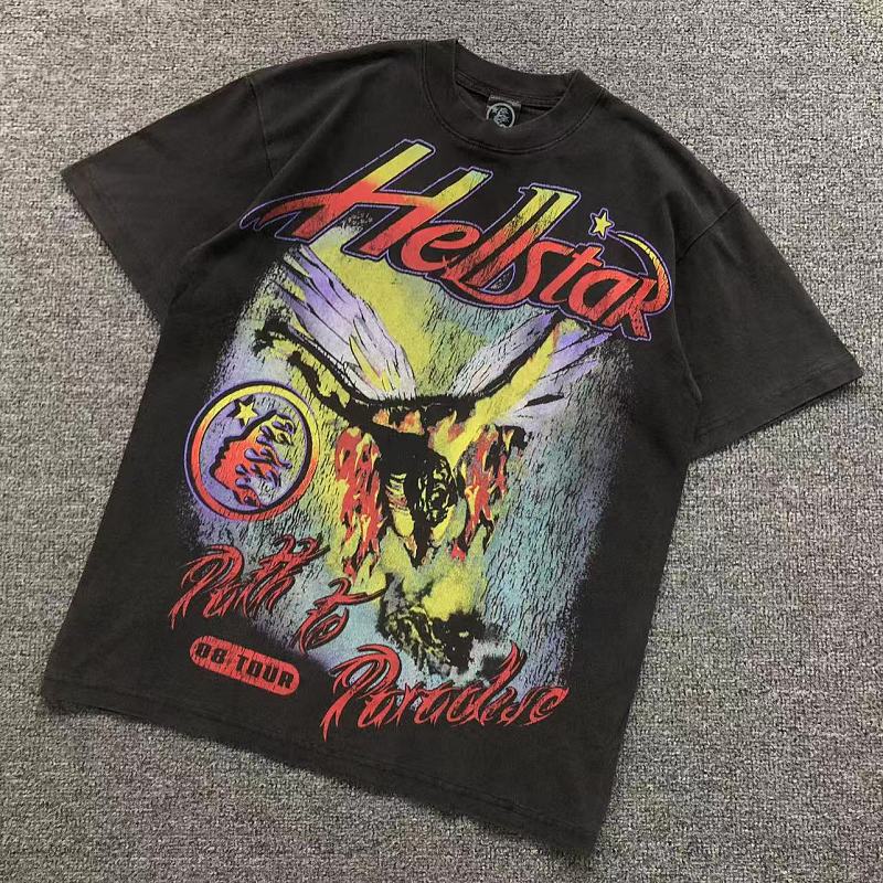 HELLSTAR T-SHIRT 128286063（im 170cm 60kg i wear size S in the phot）
